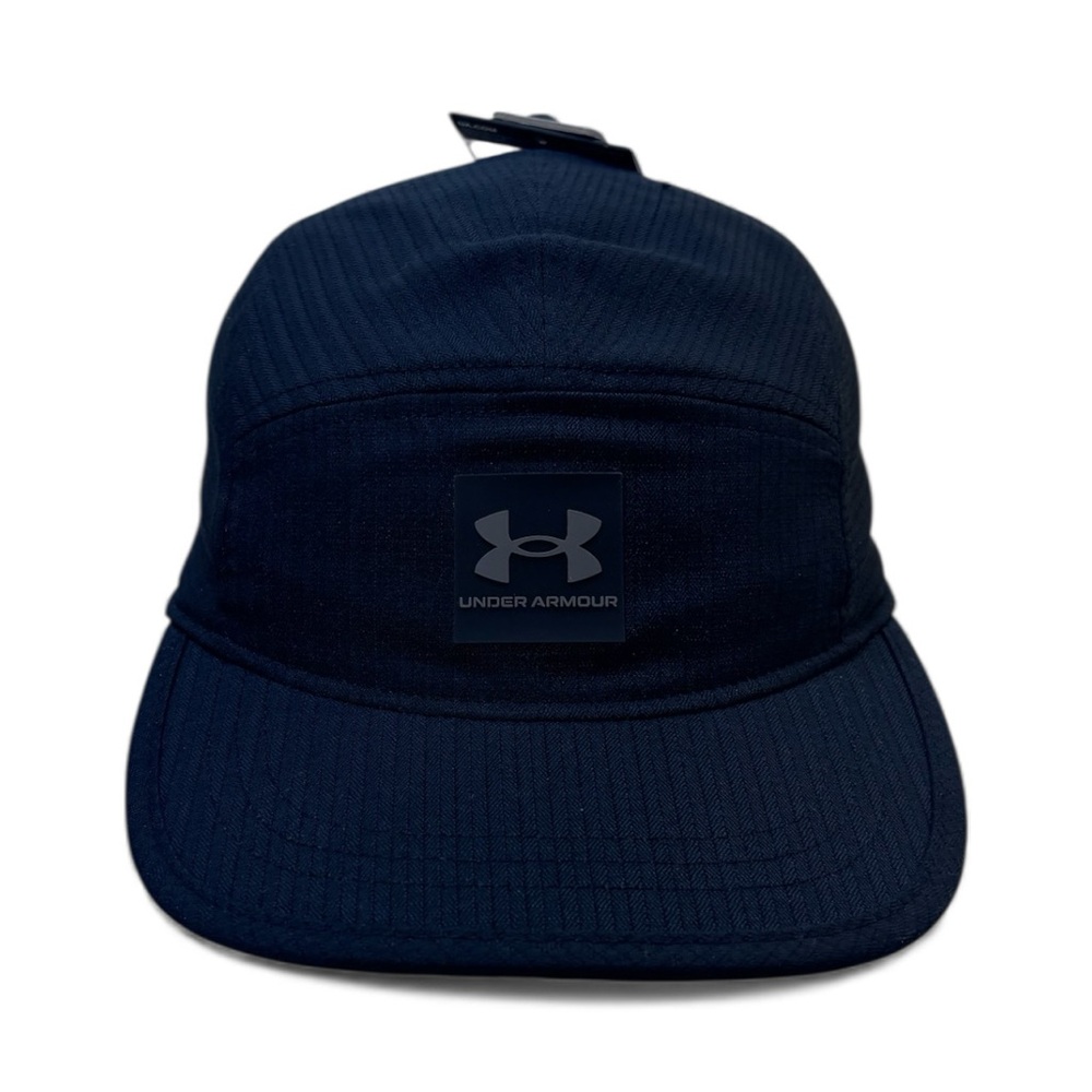 Under Armour UA Iso-Chill ArmourVent Camper Flat Bill Black Hat Cap Men's OSFM